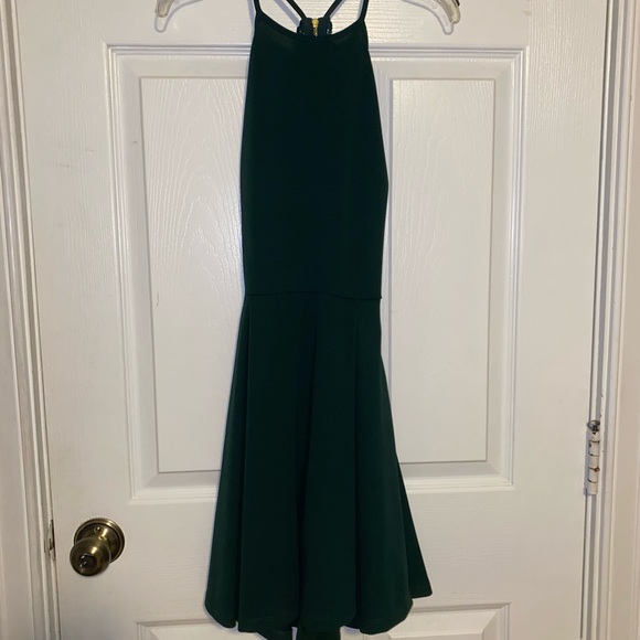 Forest Green Mini Dress WINDSOR - Picture 1 of 3